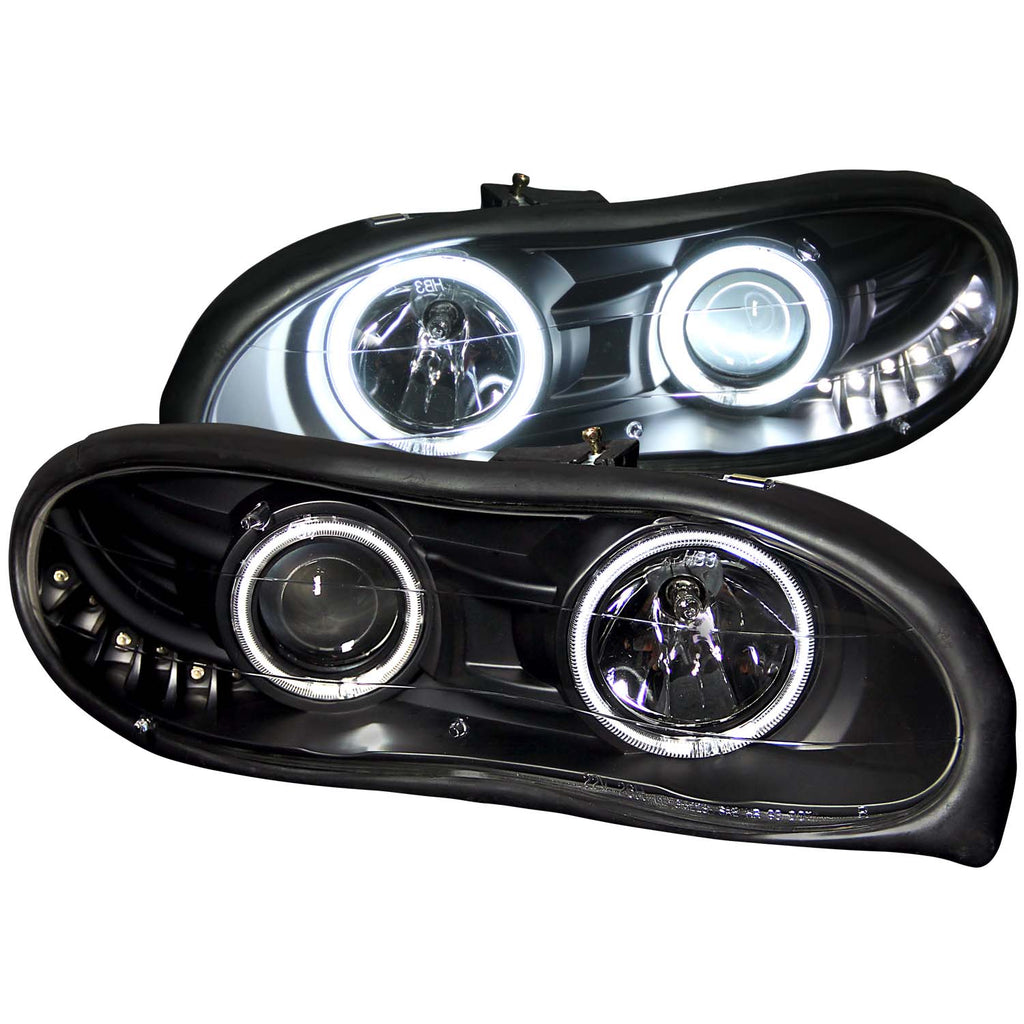 ANZO USA 121160 Projector Headlight Set w/Halo for Select Chevrolet Camaro