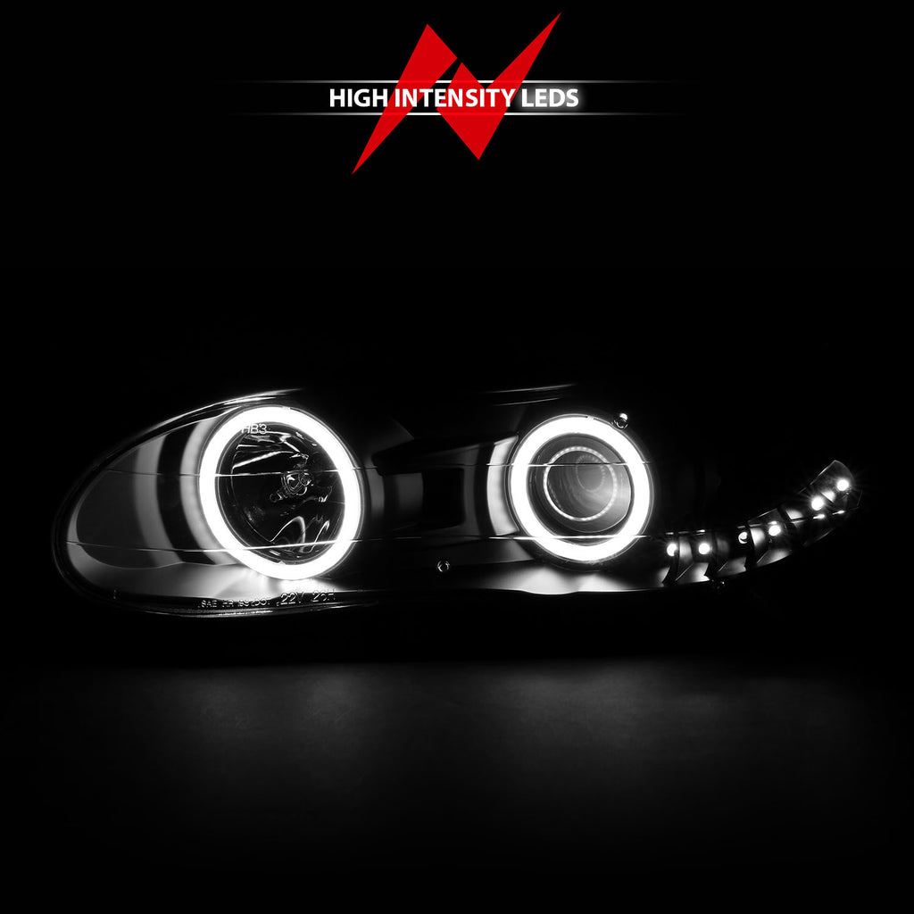 ANZO USA 121160 Projector Headlight Set w/Halo for Select Chevrolet Camaro