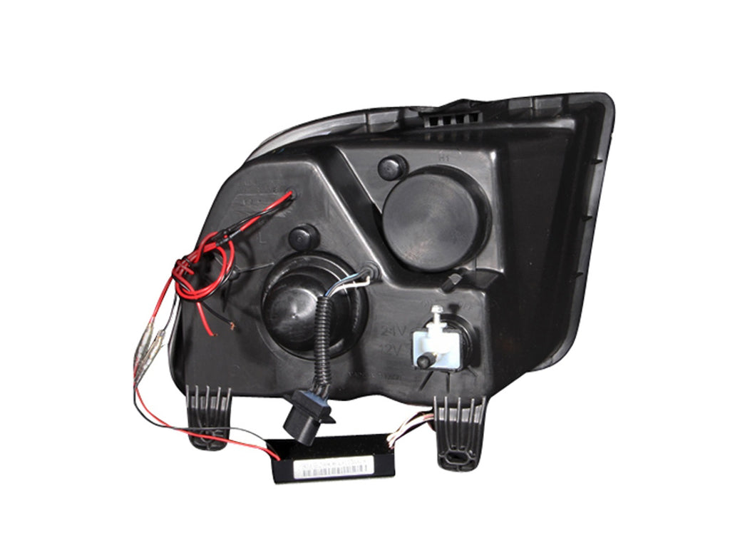 ANZO USA 121166 Projector Headlight Set w/Halo for Select Ford Mustang