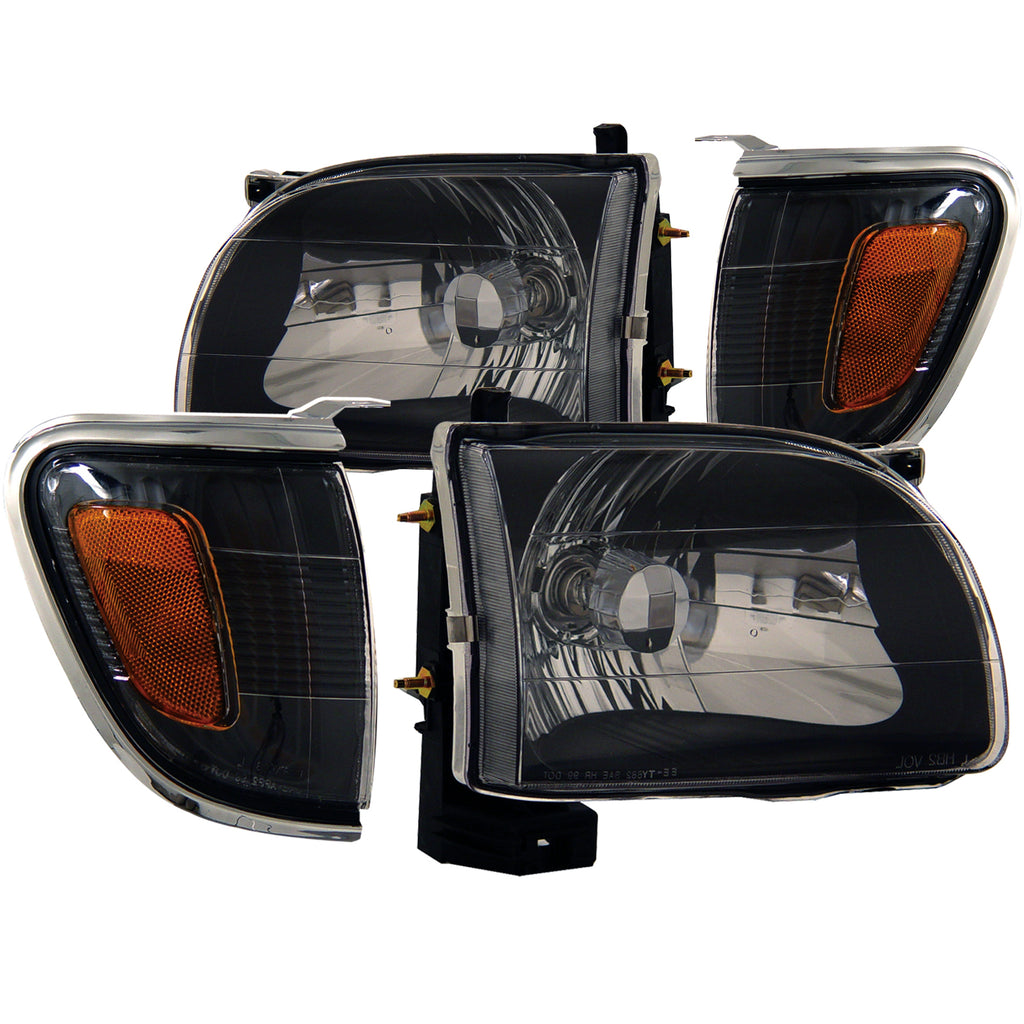 ANZO USA 121190 Crystal Headlight Set for Select Toyota Tacoma