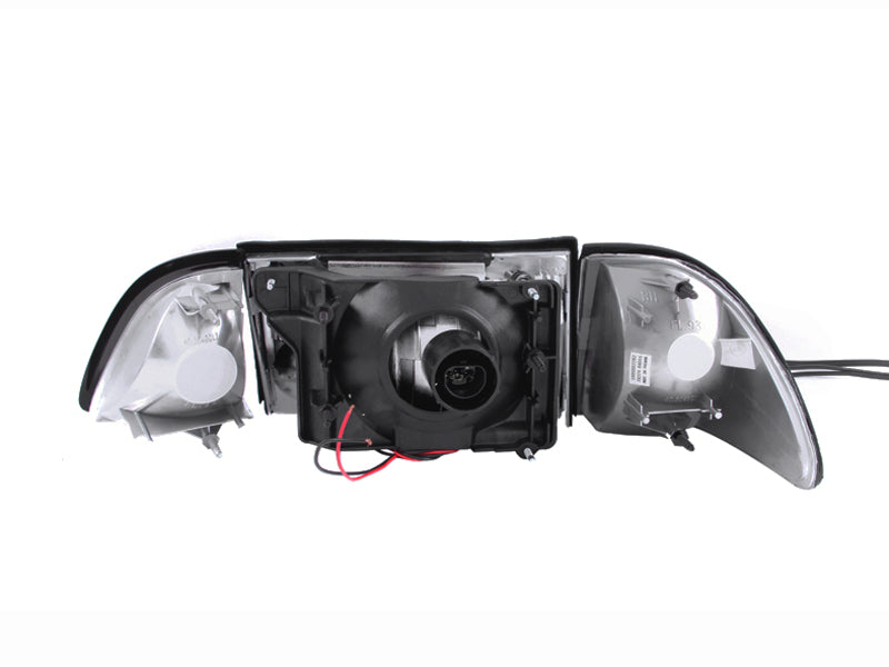 ANZO USA 121192 Crystal Headlight Set for Select Ford Mustang