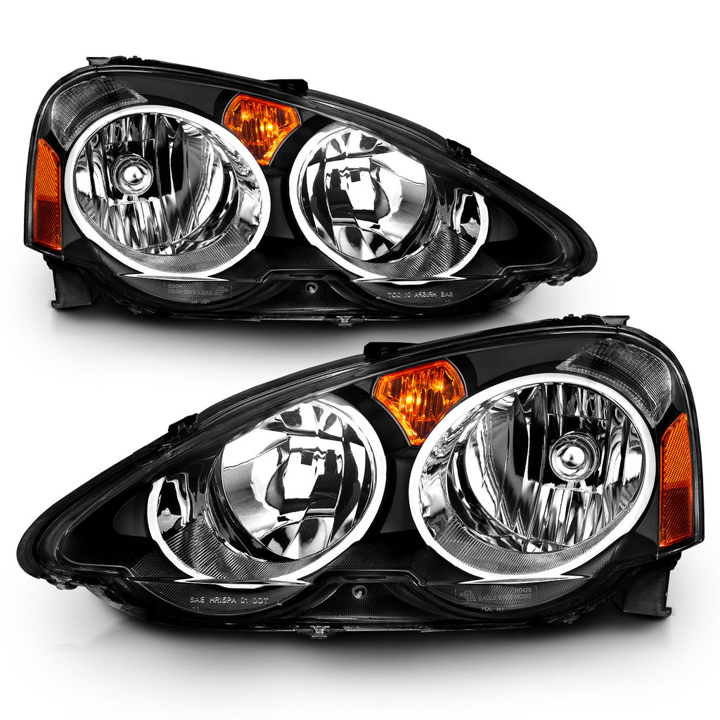 ANZO USA 121209 Crystal Headlight Set for Select Acura RSX
