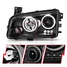 Load image into Gallery viewer, ANZO USA 121218 Projector Headlight Set w/Halo for Select Dodge Charger