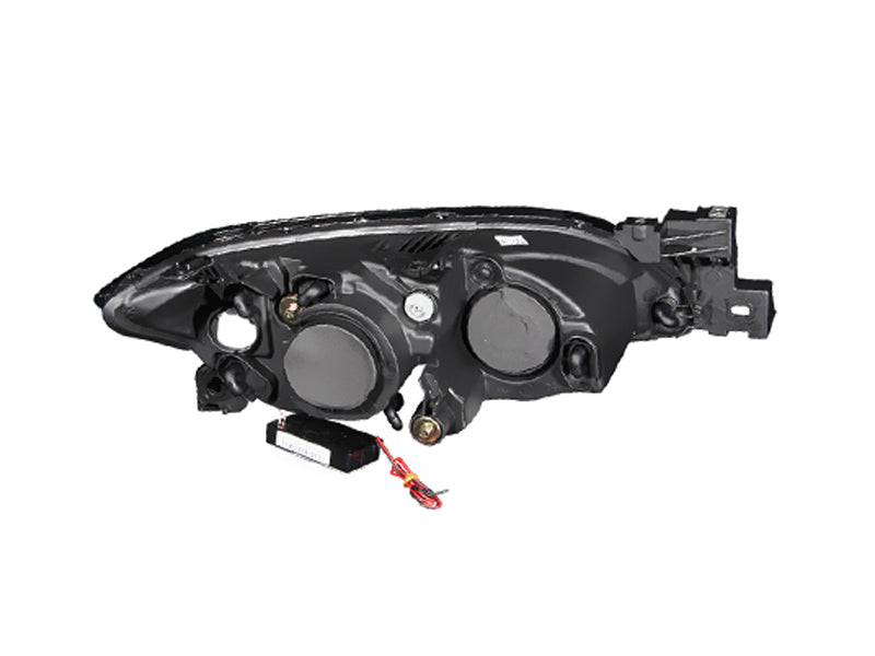 ANZO USA 121228 Projector Headlight Set w/Halo for Select Mazda 3