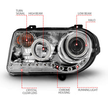 Load image into Gallery viewer, ANZO USA 121250 Projector Headlight Set w/Halo for Select Chrysler 300