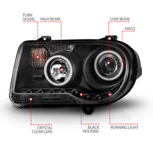 Load image into Gallery viewer, ANZO USA 121251 Projector Headlight Set w/Halo for Select Chrysler 300