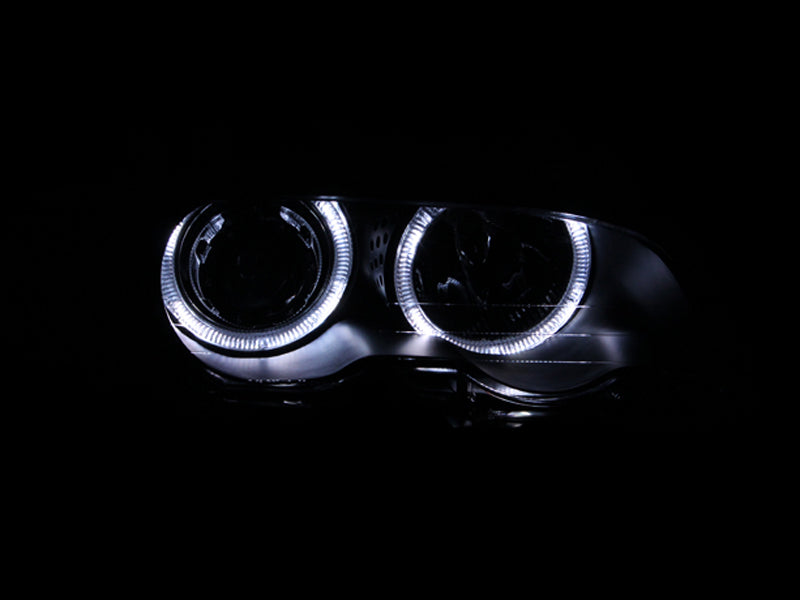 ANZO USA 121269 Projector Headlight Set w/Halo for Select BMW 320i, BMW 323Ci, BMW 323i, BMW 325Ci, BMW 325i, BMW 325xi, BMW 328Ci, BMW 328i, BMW 328xi, BMW 330Ci, BMW 330i, BMW 330xi, BMW 335i, BMW M3