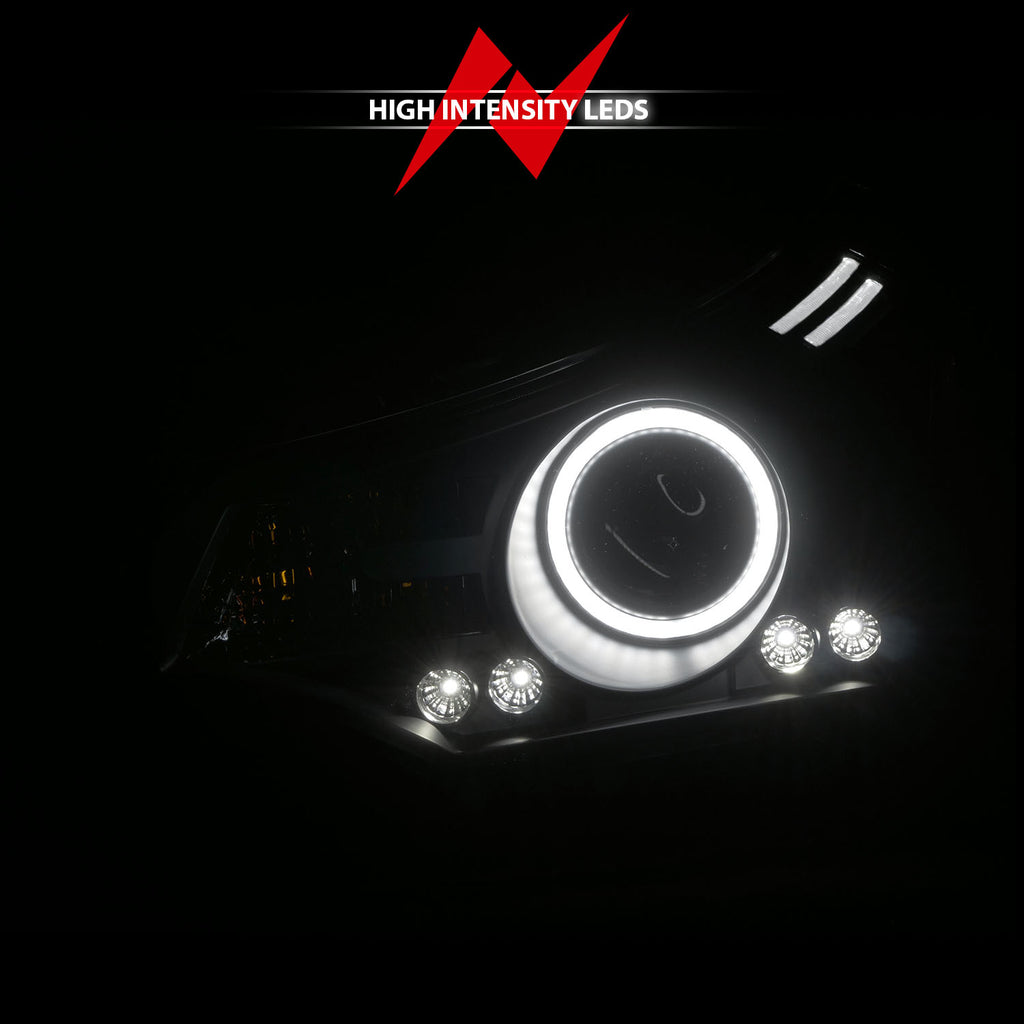 ANZO USA 121272 Projector Headlight Set w/Halo for Select Ford Focus
