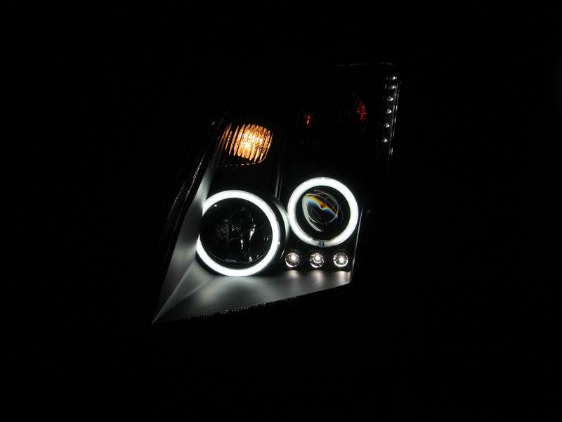 ANZO USA 121276 Projector Headlight Set w/Halo for Select Nissan Sentra
