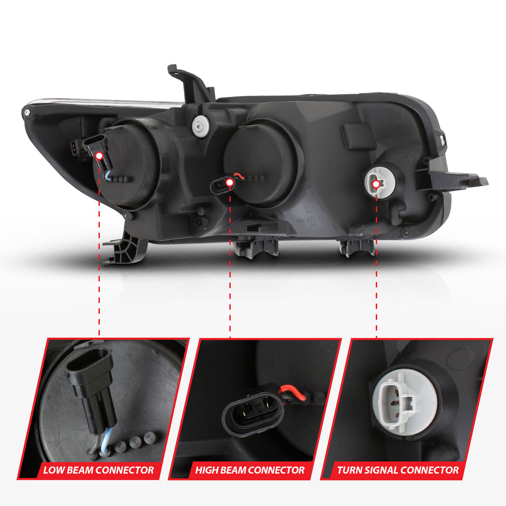 ANZO USA 121280 Projector Headlight Set w/Halo for Select Scion xB