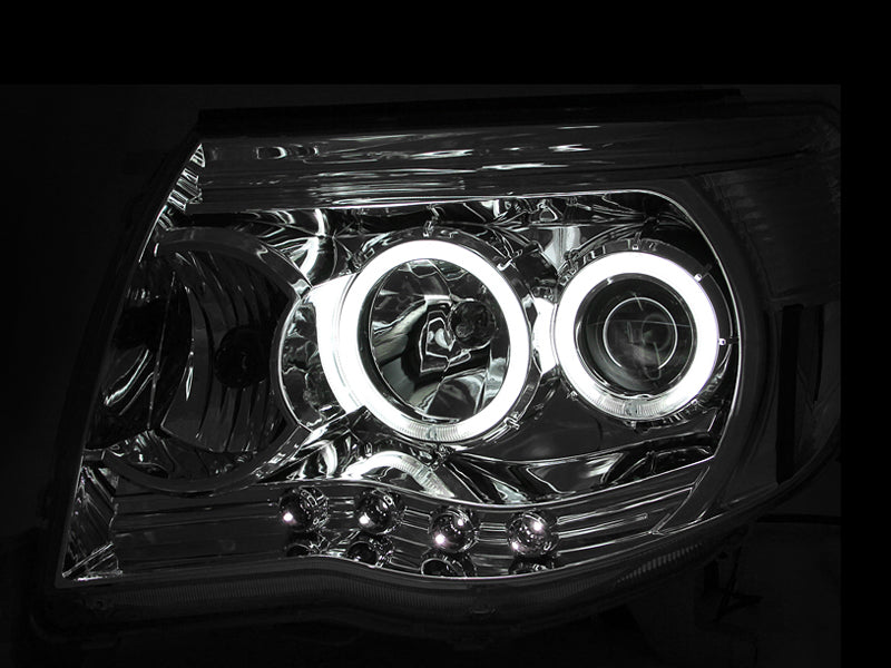 ANZO USA 121281 Projector Headlight Set w/Halo for Select Toyota Tacoma