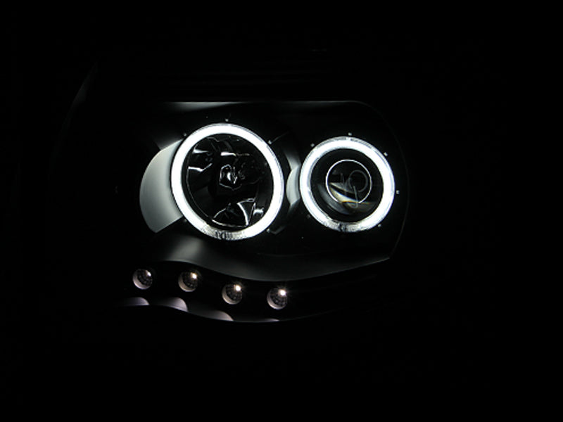 ANZO USA 121282 Projector Headlight Set w/Halo for Select Toyota Tacoma