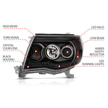 Load image into Gallery viewer, ANZO USA 121282 Projector Headlight Set w/Halo for Select Toyota Tacoma