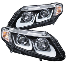 Load image into Gallery viewer, 1213-Civic-Projector-Headlights-WUbar-Black-Clear-DriverPassenger