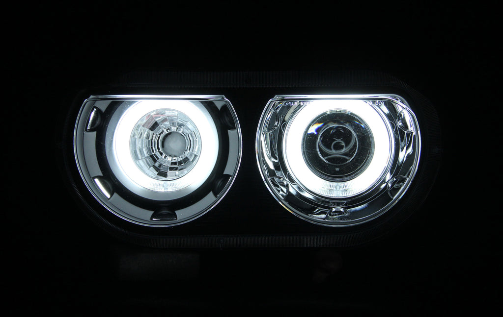 ANZO USA 121306 Projector Headlight Set w/Halo for Select Dodge Challenger