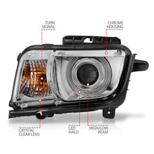 Load image into Gallery viewer, ANZO USA 121311 Projector Headlight Set w/Halo for Select Chevrolet Camaro