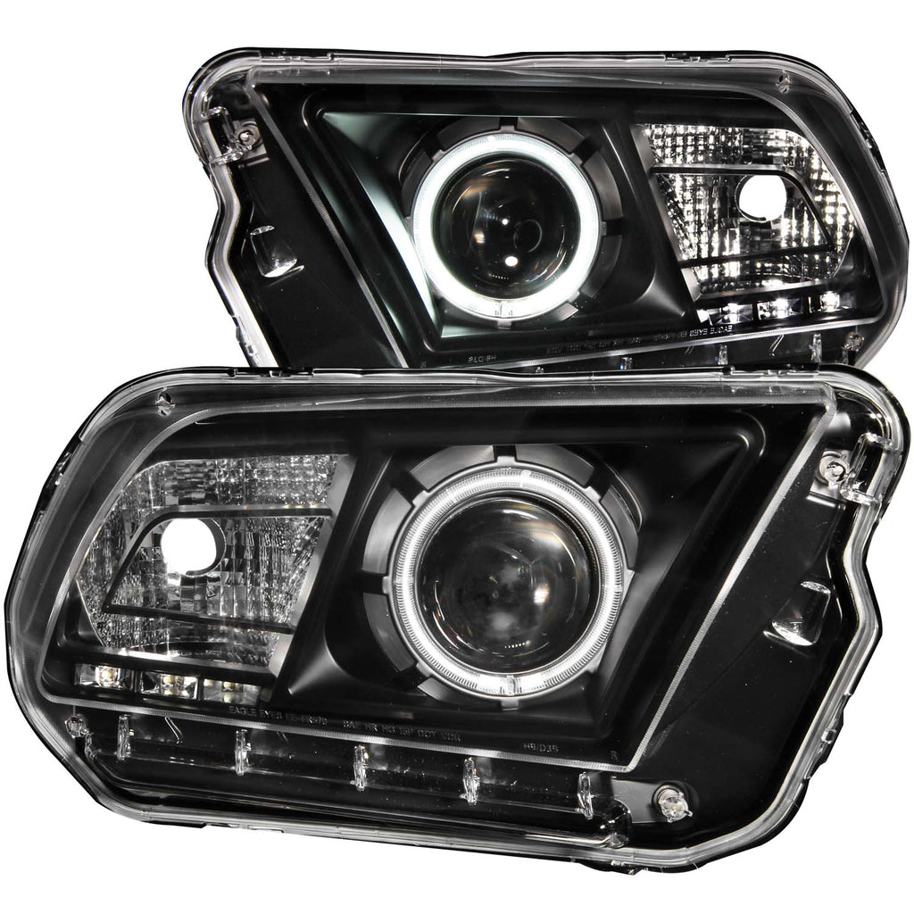 ANZO USA 121323 Projector Headlight Set w/Halo for Select Ford Mustang