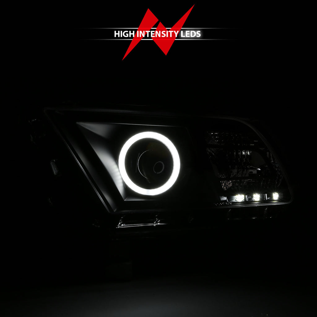 ANZO USA 121323 Projector Headlight Set w/Halo for Select Ford Mustang