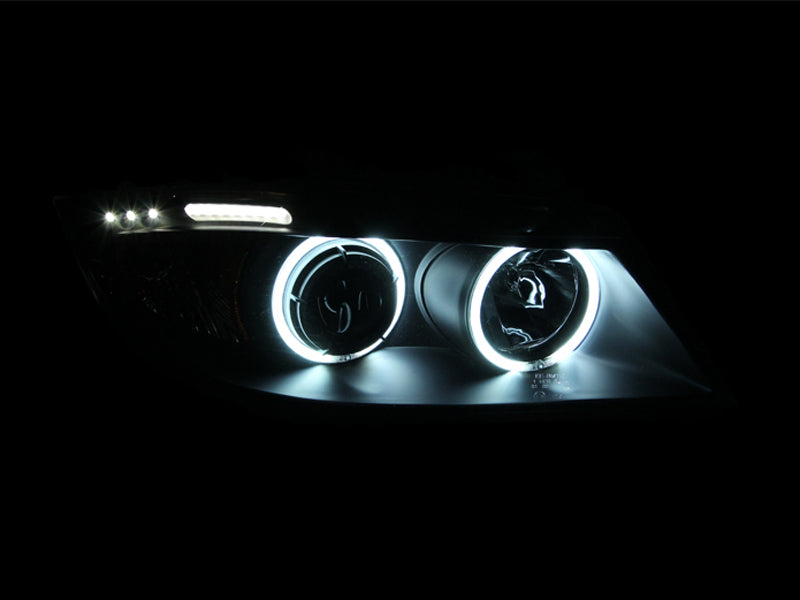 ANZO USA 121335 Projector Headlight Set w/Halo for Select BMW 323i, BMW 325i, BMW 325xi, BMW 328i, BMW 328xi, BMW 330i, BMW 330xi, BMW 335i, BMW 335xi
