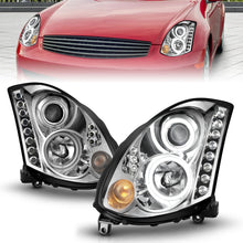 Load image into Gallery viewer, ANZO USA 121364 Projector Headlight Set w/Halo for Select INFINITI G35