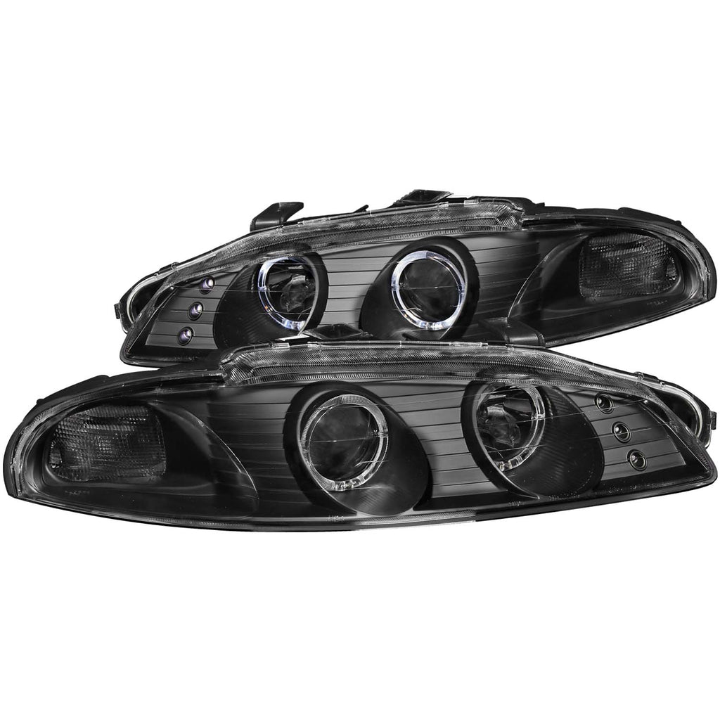 ANZO USA 121365 Projector Headlight Set w/2 Halos for Select Mitsubishi Eclipse