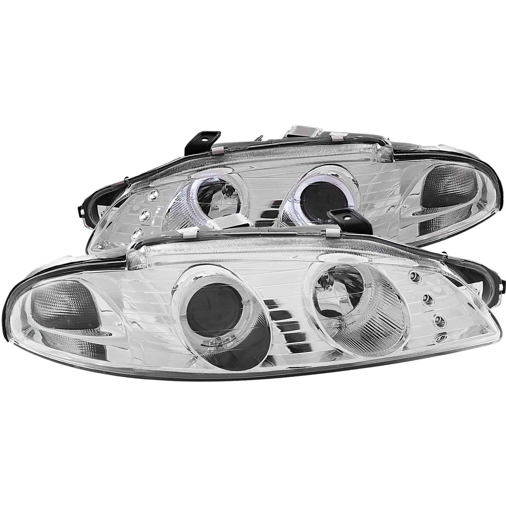 ANZO USA 121366 Projector Headlight Set w/2 Halos for Select Mitsubishi Eclipse
