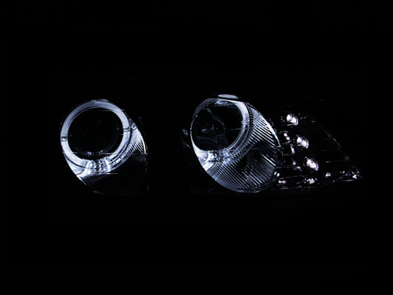 ANZO USA 121366 Projector Headlight Set w/2 Halos for Select Mitsubishi Eclipse