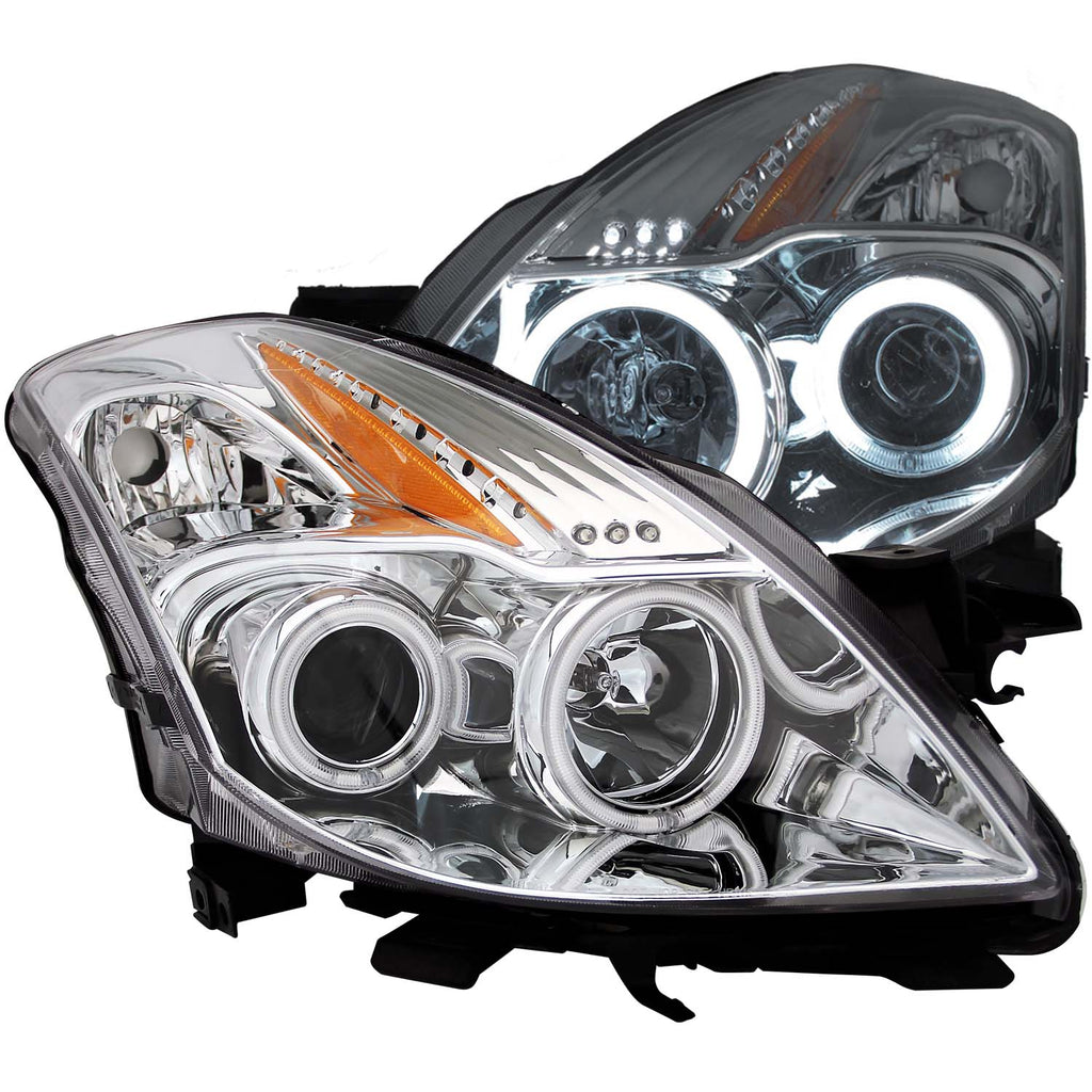 ANZO USA 121396 Projector Headlight Set w/Halo for Select Nissan Altima