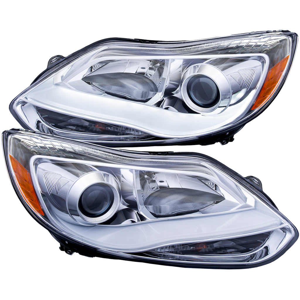 1214-Focus-Headlight-Projector-W-Plank-Style-Design-Chrome-Clear