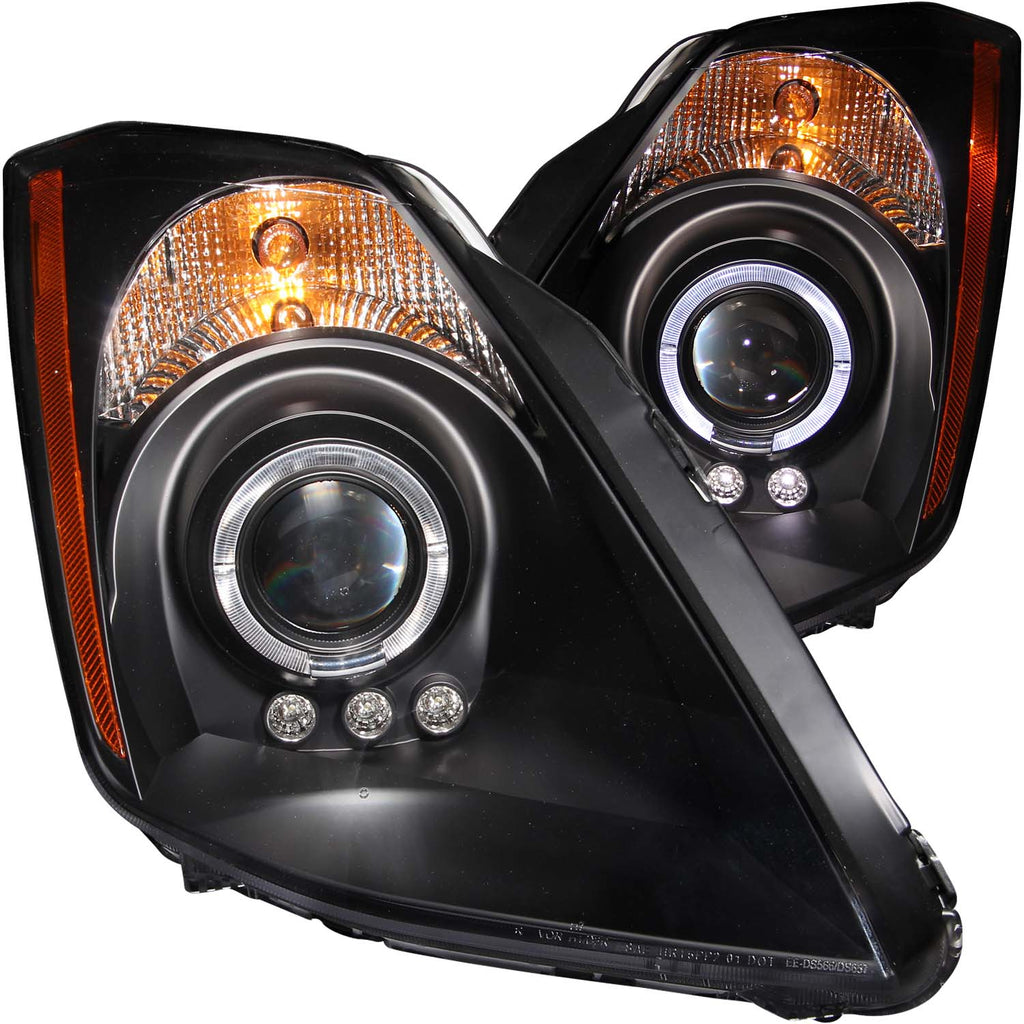 ANZO USA 121444 Projector Headlight Set w/Halo for Select Nissan 350Z