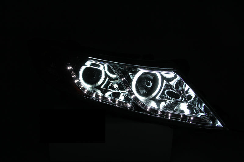 ANZO USA 121459 Projector Headlight Set w/Halo for Select Kia Optima