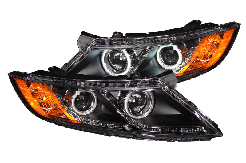 ANZO USA 121460 Projector Headlight Set w/Halo for Select Kia Optima