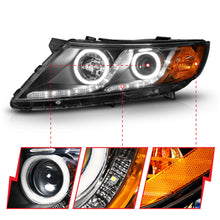 Load image into Gallery viewer, ANZO USA 121460 Projector Headlight Set w/Halo for Select Kia Optima