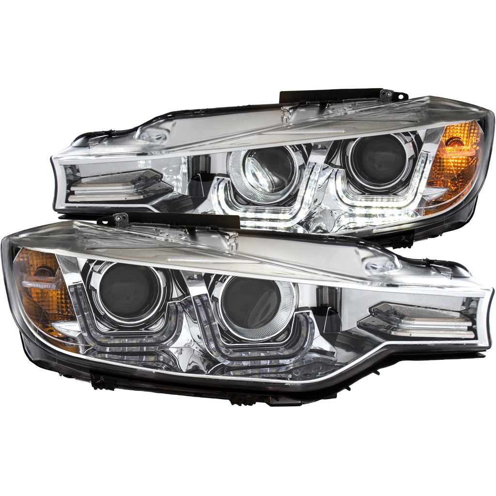 ANZO USA 121507 Projector Headlight Set for Select BMW 320i, BMW 320i xDrive, BMW 328d, BMW 328d xDrive, BMW 328i, BMW 328i xDrive, BMW 335i, BMW 335i GT xDrive, BMW 335i xDrive