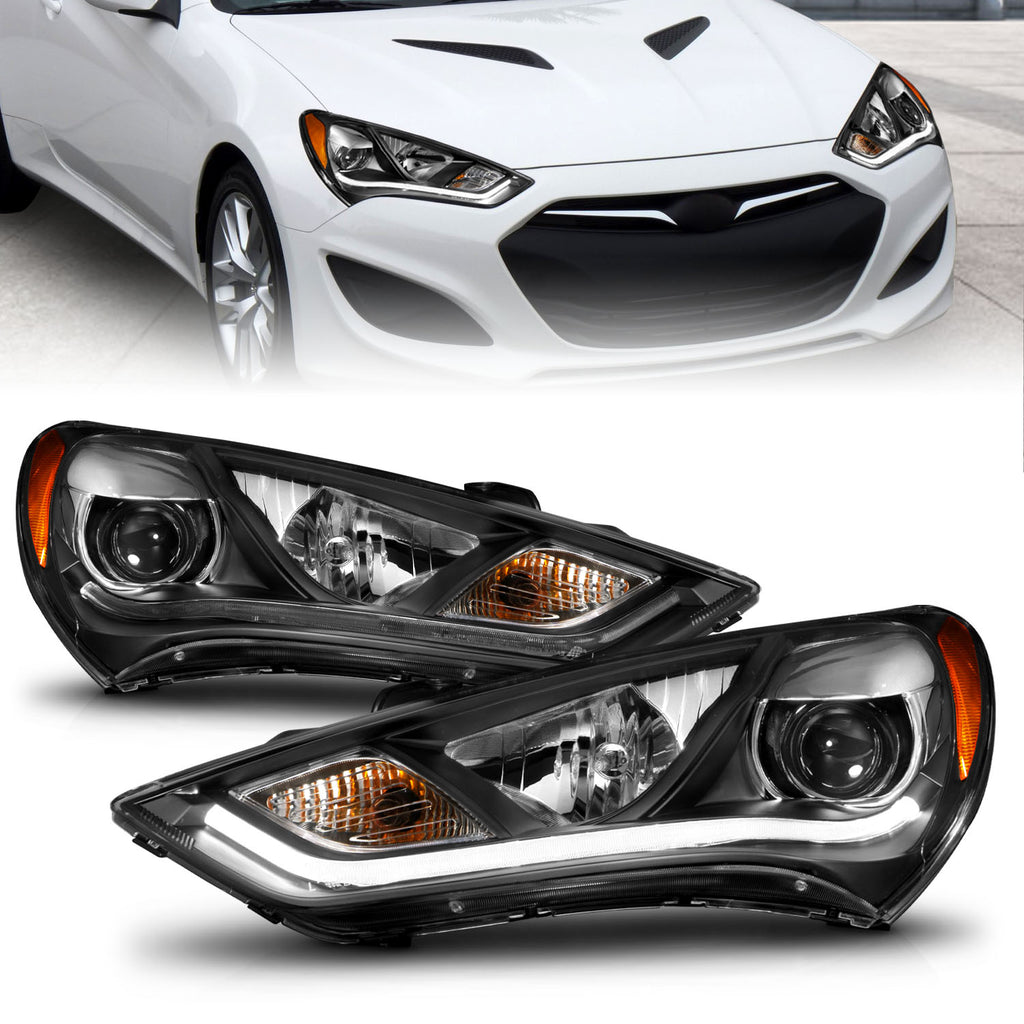ANZO USA 121511 Projector Headlight Set for Select Hyundai Genesis Coupe