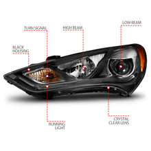 Load image into Gallery viewer, ANZO USA 121511 Projector Headlight Set for Select Hyundai Genesis Coupe