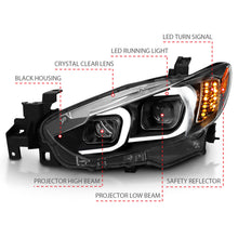 Load image into Gallery viewer, ANZO USA 121516 Projector Headlight Set for Select Mazda 6