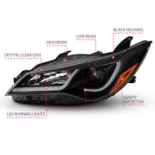 Load image into Gallery viewer, ANZO USA 121518 Projector Headlight Set for Select Toyota Camry