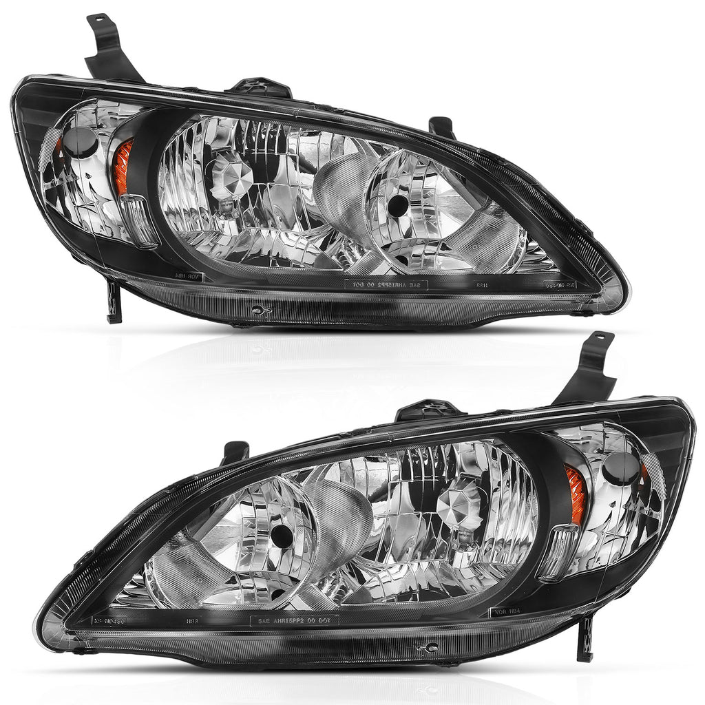 ANZO USA 121535 Crystal Headlights for Select Honda Civic