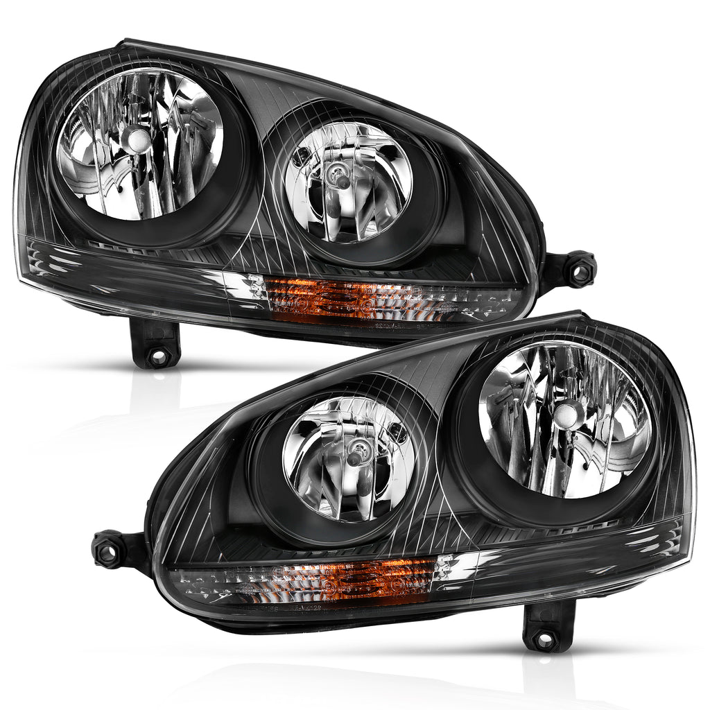 ANZO USA 121542 Crystal Headlights for Select Volkswagen GTI, Volkswagen Jetta, Volkswagen Rabbit