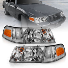 Load image into Gallery viewer, ANZO USA 121556 Crystal Headlights for Select Ford Crown Victoria