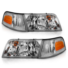 Load image into Gallery viewer, ANZO USA 121556 Crystal Headlights for Select Ford Crown Victoria