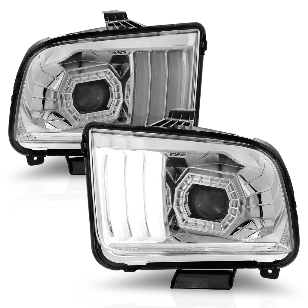 ANZO USA 121567 Projector Headlight for Select Ford Mustang