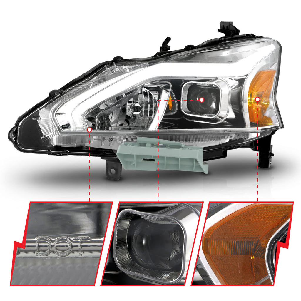 ANZO USA 121570 Projector Headlight for Select Nissan Altima