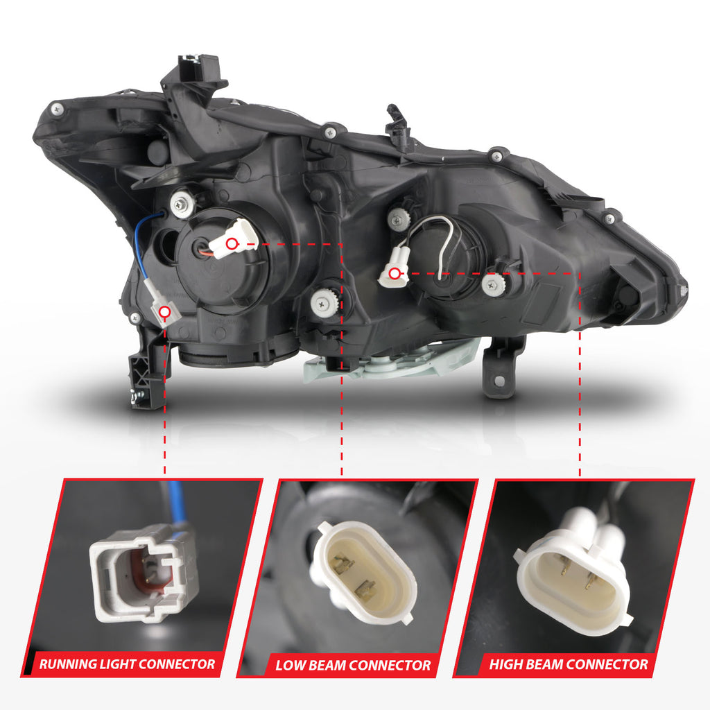 ANZO USA 121570 Projector Headlight for Select Nissan Altima