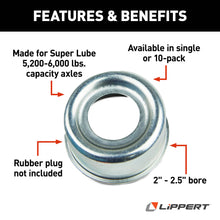 Load image into Gallery viewer, CURT 122064 Dust Cap for Super Lube Hub - 5,200-6,000-lb. Axles
