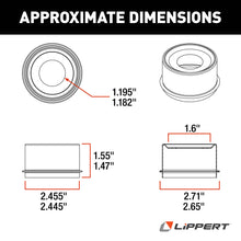 Load image into Gallery viewer, CURT 122067 Dust Cap - 2,000-3,500-lb. Axles