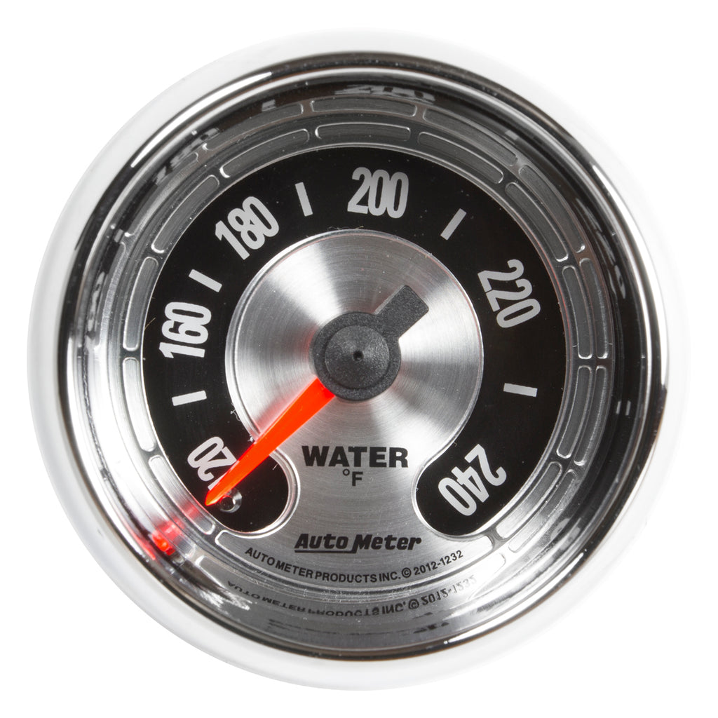 AutoMeter 1232 GAUGE, WATER TEMP, 2 1/16", 240?F, MECH, AMERICAN MUSCLE