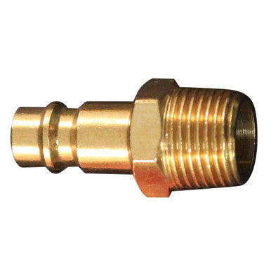 Milton 762 3/8" MNPT Highflowpro™ V-Style/European Interchange Brass Air Plug Fitting