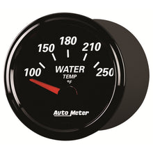 Load image into Gallery viewer, AutoMeter 1238 GAUGE, WATER TEMP, 2 1/16", 250?F, ELEC, DESIGNER BLACK II